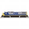 GE Dash 8-40C - Front Ditch Lights - LokSound & DCC - Master(R) -- CSX white Roof 763, N, Atlas Model Railroad Co. 40005668