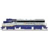 GE Dash 8-32BWH - LokSound and DCC - Master(R) Gold -- Amtrak California 2052 (blue, silver, yellow)