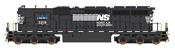 EMD SD40-2 High Hood w/LokSound & DCC -- Norfolk Southern (black, white), N, Intermountain Railway Company 69388S