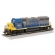 EMD GP40 - DCC -- CSX 6062 (Bright Future, gray, blue, yellow), HO, Bachmann Industries 60314