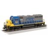 EMD GP40 - DCC -- CSX 6062 (Bright Future, gray, blue, yellow), HO, Bachmann Industries 60314