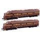 EMD E8 A-A - Standard DC -- Pennsylvania Railroad 5707A, 5762A (Class EP-22 Tuscan, Single-Stripe), HO, WalthersProto 49902