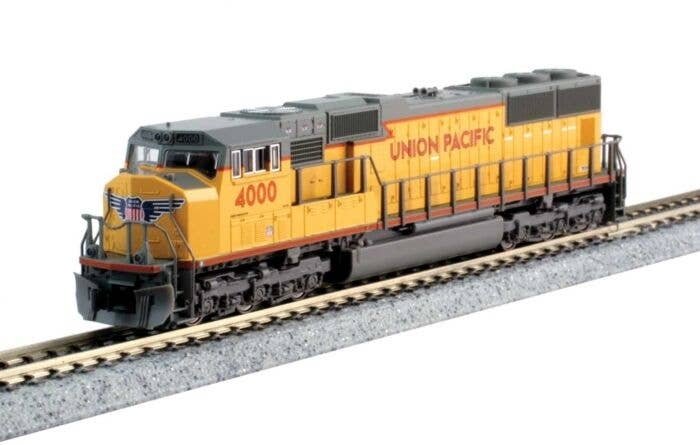 EMD SD70M w/Standard Flat Radiators - Standard DC -- Union Pacific 4364 (Armour Yellow, gray, red , N, Kato USA Inc 1767615