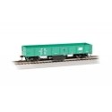 Track Cleaning 40′ Gondola w/Removable Dry Pad - Ready-to-Run -- Penn Central 509791 (Jade Green, white), HO, Bachmann Industr