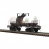 8,000-Gallon Tank Car - 2-Rail - Ready to Run - Premier -- Union Tank Car UTLX (black, white, yellow conspicuity marks)