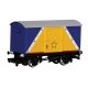 12-Ton Wood Boxcar (Van) - Ready to Run - Thomas & Friends(TM) -- Funfair Blue (blue, yellow, white)