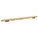 85′ General American G85 Flatcar - Ready to Run -- GTTX (Yellow) 300477, HO, WalthersMainline 5557