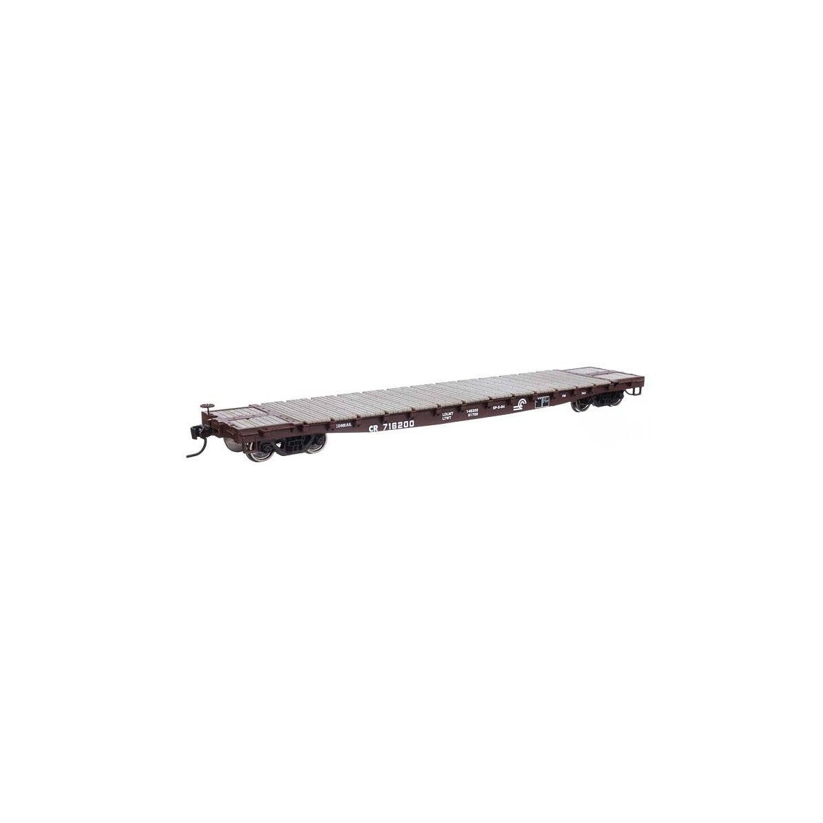 53′ GSC Flatcar - Ready to Run -- Conrail 716200, HO, WalthersMainline 6608