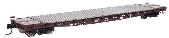 53′ GSC Flatcar - Ready to Run -- Conrail 716200, HO, WalthersMainline 6608