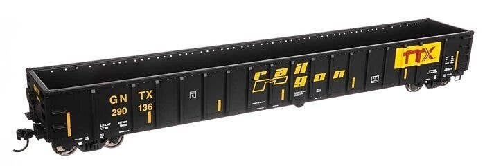 68′ Railgon Gondola - Ready To Run -- Railgon GNTX 290136, HO, WalthersMainline 6451