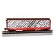 Track Cleaning 50′ Plug-Door Boxcar - Ready to Run -- Canadian National 401527 (Boxcar Red, yellow, white Newsprint Graphics)