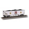40′ Quad Hopper - Ready to Run - Silver Series(R) -- Boy Scouts of America(R) (Merit Badge, white, yellow), HO, Bachmann Indus