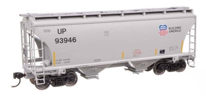 39′ Trinity 3281 2-Bay Covered Hopper - Ready-to-Run -- Union Pacific(R) 93946, HO, WalthersMainline 49326