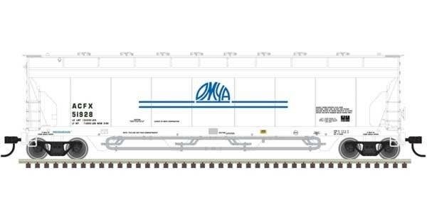 Pressureaide Centerflow Covered Hopper - Ready to Run - Master(R) -- OMYA 51066 (whit, N, Atlas Model Railroad Co. 50006079
