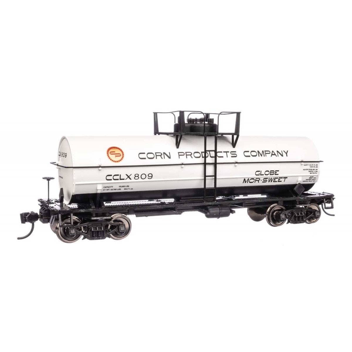 36′ 10,000-Gallon Insulated Tank Car w/Large Dome, Bolted Jacket - Ready to -- Corn Products Company CCLX 809
