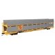 89′ Flatcar w/Bi-Level Shielded Auto Rack - Ready to Run -- Milwaukee Road Rack / Trailer-Train , HO, WalthersMainline 8120