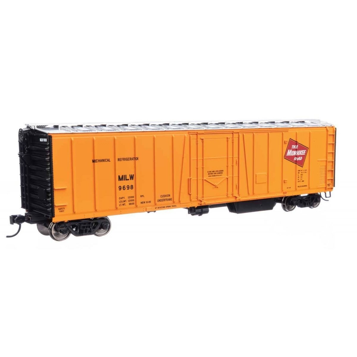 50′ AAR Mechanical Refrigerator Car - Ready-to-Run -- Milwaukee Road 9698