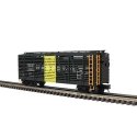 40′ Steel Stock Car - 3-Rail - Ready to Run - Trainman(R) -- Ferrocarril Del Pacifico (black, yellow), O, Atlas O 2002413