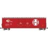 Evans 53Õ Double-Plug-Door Boxcar - Ready to Run -- Santa Fe 504043 (red, silver, white, Larg, G, Bachmann Industries 93570