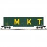 50′ Single-Door Boxcar - Ready to Run -- Missouri-Kansas-Texas 2346 (green, yellow, Billboard MKT), N, Trainman 50006918