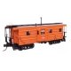 Milwaukee Road Rib Sided Caboose -- Milwaukee Road 991875 (orange, black oil stove), HO, WalthersProto 103655