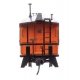 Milwaukee Road Rib Sided Caboose -- Milwaukee Road 991875 (orange, black oil stove), HO, WalthersProto 103655
