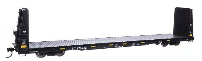 68′ Bulkhead Flatcar - Ready to Run -- Illinois Central 978742, HO, WalthersMainline 50609