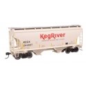 39′ Trinity 3281 2-Bay Covered Hopper - Ready-to-Run -- Keg River 244027, HO, WalthersMainline 49313