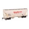 39′ Trinity 3281 2-Bay Covered Hopper - Ready-to-Run -- Keg River 244063, HO, WalthersMainline 49314