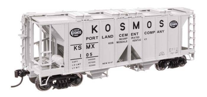 ACF 1958 Cu Ft Covered Hopper - Ready to Run -- Kosmos Cement KSMX 105, HO, WalthersMainline 49721