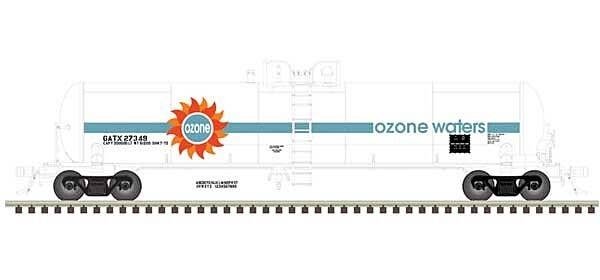 GATX 20,700-Gallon Tank Car - Ready to Run - Master(R) -- Ozone Waters GATX 27349 (w, HO, Atlas Model Railroad Co. 20006973