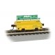 Scale Test Weight Car - Ready to Run -- Burlington Northern 979006 (yellow, green), HO, Bachmann Industries 74402