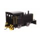 Plymouth ML-8 Industrial Switcher - Standard DC -- Black with Yellow Stripes, HO, WalthersMainline 10019