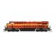 GE ES44AC - Standard DC - Stealth -- Florida East Coast 807 (red, yellow)