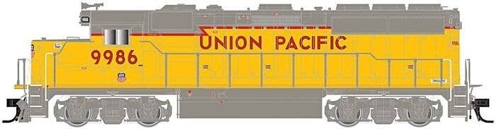 EMD GP40-2 with Dynamic Brakes - Standard DC - Master Silver(R) -- Union Pacific 9986, N, Atlas Model Railroad Co. 40004716