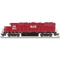 EMD GP38-2 - Sound & DCC - Gold -- Helm Leasing HLCX 3805 (red, black), HO, Trainman 10004578