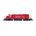 EMD SD40-2 Low Nose - Standard DC - Stealth -- Canadian Pacific 6606 (red, white, Golden , N, Broadway Limited Imports 9484