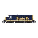 EMD GP35 Low Nose - Sound and DCC - Paragon4(TM) -- Santa Fe 3338 (Bookend, blue, yellow, HO, Broadway Limited Imports 8882