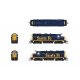 EMD GP35 Low Nose - Sound and DCC - Paragon4(TM) -- Santa Fe 3338 (Bookend, blue, yellow, HO, Broadway Limited Imports 8882