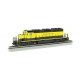 EMD SD40-2 - DCC -- New York, Susquehanna & Western 3018 (black, yellow), HO, Bachmann Industries 60914