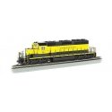 EMD SD40-2 - DCC -- New York, Susquehanna & Western 3018 (black, yellow), HO, Bachmann Industries 60914