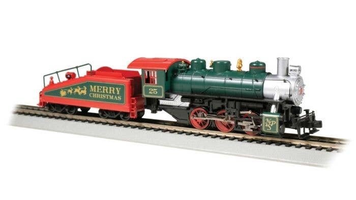 USRA 0-6-0 with Slope-Back Tender - Standard DC with Smoke -- North Pole & Southern 25 (Chri, HO, Bachmann Industries 50624