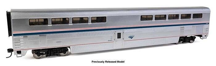 85′ Pullman-Standard Superliner I Diner - Lighted - Ready to Run -- Amtrak(R) Ph VI 38000, HO, WalthersProto 12036
