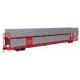 89′ Flatcar w/Bi-Level Shielded Auto Rack - Ready to Run -- Santa Fe Rack & Flatcar 88036, HO, WalthersMainline 8104