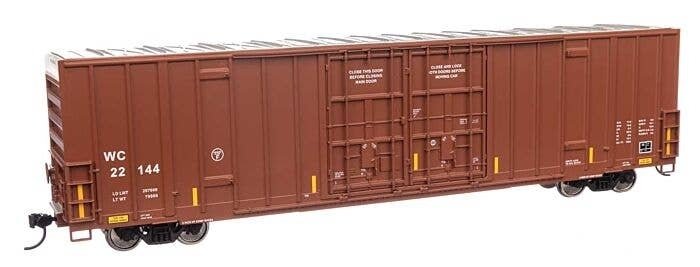 60′ High Cube Plate F Boxcar - Ready to Run -- Wisconsin Central 22144, HO, WalthersMainline 3051