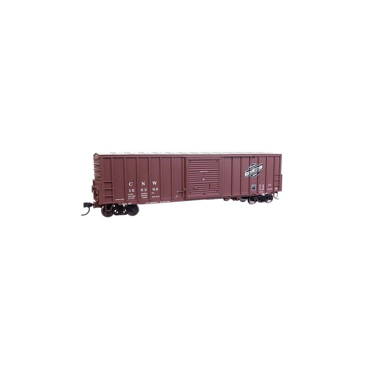 50′ ACF Exterior Post Dreadnaught End Plate B Boxcar - Ready to Run -- Chicago & North Western(, HO, WalthersMainline 46008