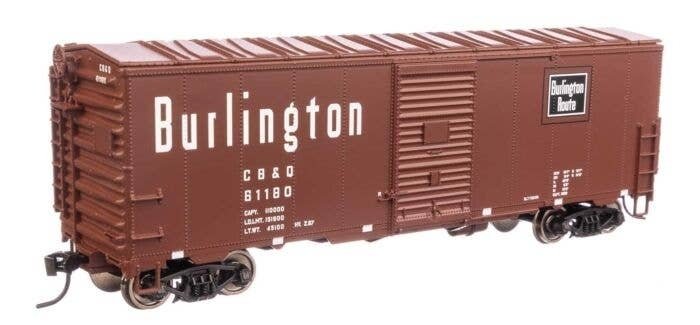 40′ Association of American Railroads Modernized 1948 Boxcar - Ready to Run -- Chicago, Burlingt, HO, WalthersMainline 1207