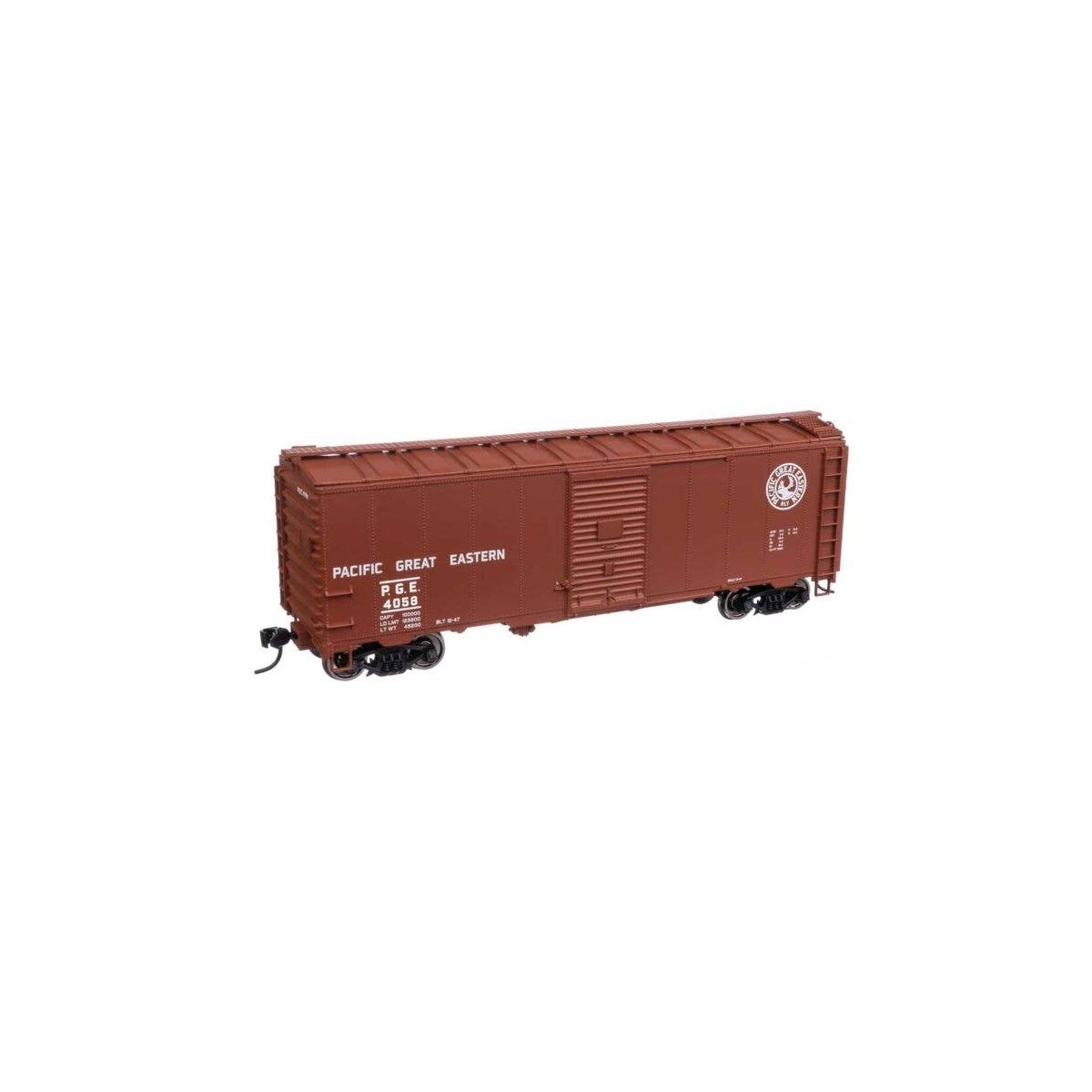 40′ Association of American Railroads 1944 Boxcar - Ready to Run -- Pacific Great Eastern 4058, HO, WalthersMainline 1369