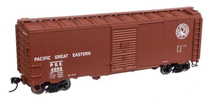 40′ Association of American Railroads 1944 Boxcar - Ready to Run -- Pacific Great Eastern 4058, HO, WalthersMainline 1369