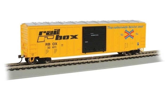ACF 50`6` Outside-Braced Boxcar - Flashing Rear End Device - Ready to Run -- Railbox 32271 (, HO, Bachmann Industries 14901
